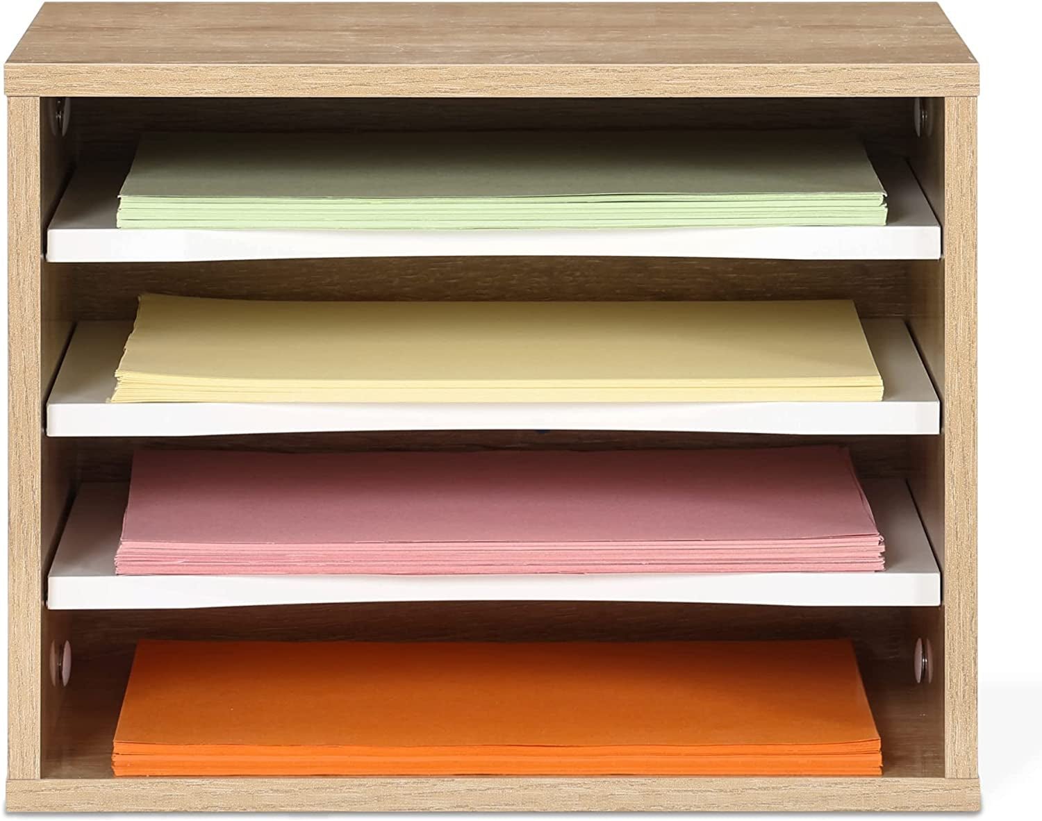 Wood Desk Paper Sorter Organizer with 4 - Tier Storage, Desktop Paper File Holder Letter Tray for Home and Office, Light Wood, DO403506WO - TrendyTechWorldTrendyTechWorld7445024420411TrendyTechWorldWood Desk Paper Sorter Organizer with 4 - Tier Storage, Desktop Paper File Holder Letter Tray for Home and Office, Light Wood, DO403506WO