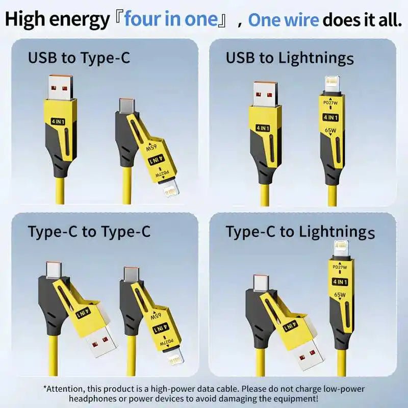 4 in 1 65W Spring Short Data Cable 6A USB Type C Spring Telescopic Quick Charger Wire Spring USB Cable for Iphone 15 14 13 12 - TrendyTechWorldTrendyTechWorld313031015067TrendyTechWorld4 in 1 65W Spring Short Data Cable 6A USB Type C Spring Telescopic Quick Charger Wire Spring USB Cable for Iphone 15 14 13 12