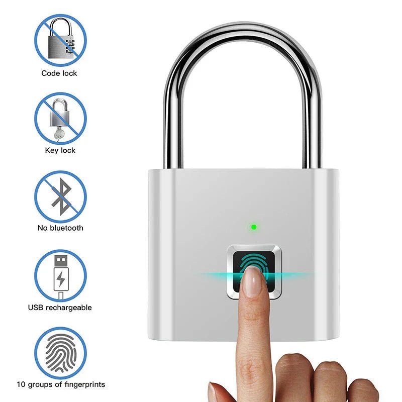 Smart Fingerprint Padlock - TrendyTechWorldTrendyTechWorldTrendyTechWorldSmart Fingerprint Padlock