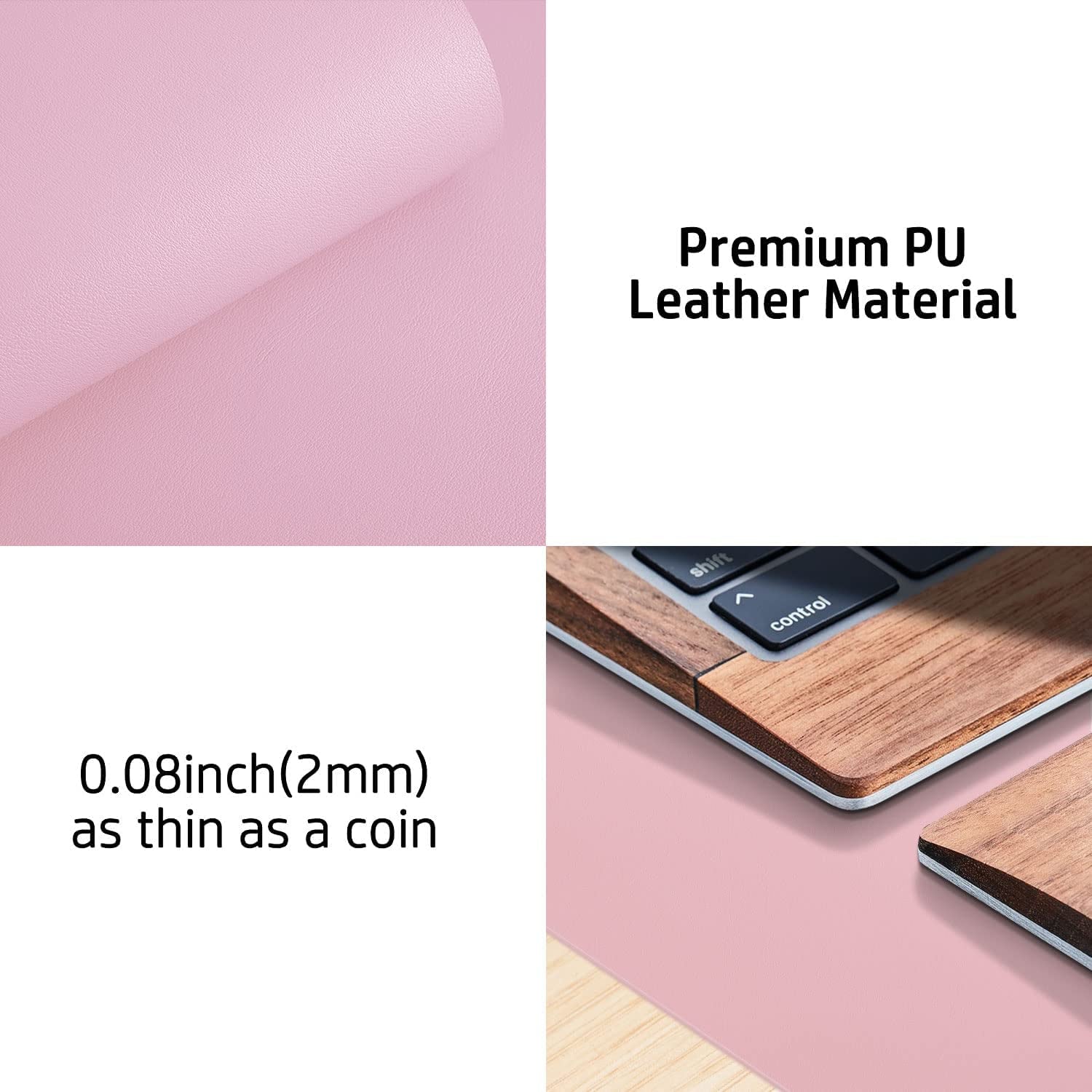 Leather Desk Pad Protector, Mouse Pad, Office Desk Mat, Non - Slip PU Leather Desk Blotter, Laptop Desk Pad, Waterproof Desk Writing Pad for Office and Home (31.5" X 15.7", Fairy Pink) - TrendyTechWorldTrendyTechWorld313111991953TrendyTechWorldLeather Desk Pad Protector, Mouse Pad, Office Desk Mat, Non - Slip PU Leather Desk Blotter, Laptop Desk Pad, Waterproof Desk Writing Pad for Office and Home (31.5" X 15.7", Fairy Pink)