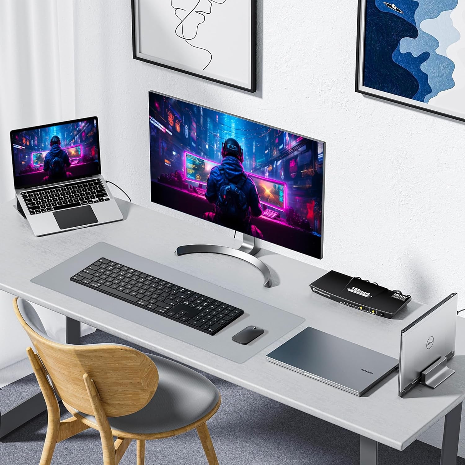 Waterproof Mouse Pad with Durable Stitched Edge, XXXL Gaming Keyboard Pad, Non - Slip Rubber Base Mouse Mat, Extended Desk Pad for Gamer, Office & Home, Gray Mousepad 35.4''X 15.7''X 0.12'' - TrendyTechWorldTrendyTechWorld7445014993901TrendyTechWorldWaterproof Mouse Pad with Durable Stitched Edge, XXXL Gaming Keyboard Pad, Non - Slip Rubber Base Mouse Mat, Extended Desk Pad for Gamer, Office & Home, Gray Mousepad 35.4''X 15.7''X 0.12''