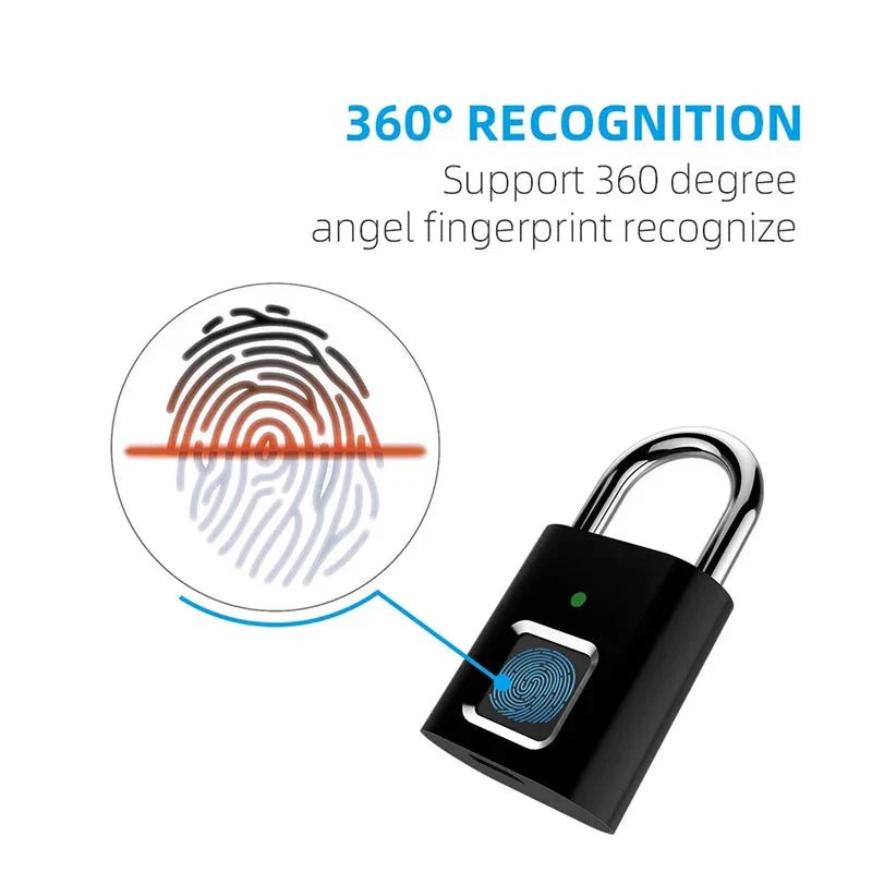 Smart Fingerprint Padlock - TrendyTechWorldTrendyTechWorldTrendyTechWorldSmart Fingerprint Padlock