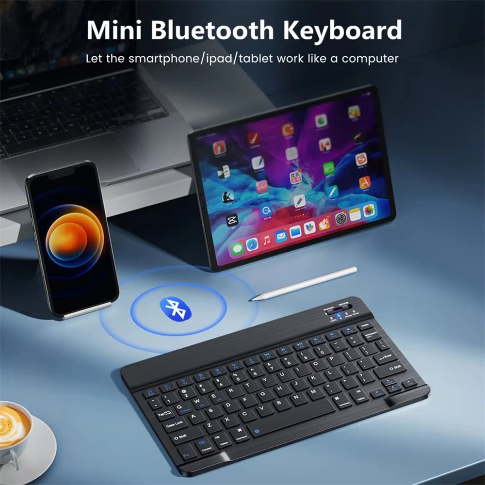 Mini Bluetooth Keyboard Wireless Keyboard 10Inch Backlit Keyboard Backlight Touchpad Keyboard for IOS Android Windows Ipad - TrendyTechWorldTrendyTechWorld7445029343364TrendyTechWorldMini Bluetooth Keyboard Wireless Keyboard 10Inch Backlit Keyboard Backlight Touchpad Keyboard for IOS Android Windows Ipad