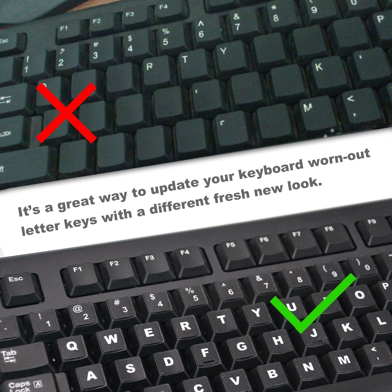 2PCS Universal English Keyboard Stickers, Matte Replacement English Keyboard Stickers with White Font on Black Background for Laptops and Desktops, Keyboard Alphabet Stickers - TrendyTechWorldTrendyTechWorld313044882809TrendyTechWorld2PCS Universal English Keyboard Stickers, Matte Replacement English Keyboard Stickers with White Font on Black Background for Laptops and Desktops, Keyboard Alphabet Stickers
