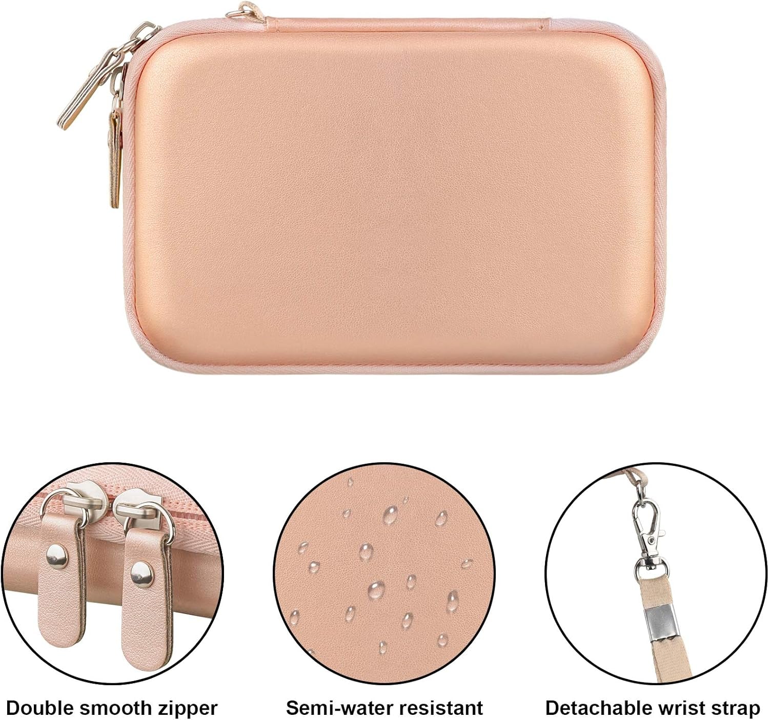Carrying Case for Macbook Air Pro Charger Magsafe/Magsafe 2 Power Adapter, Iphone 16/16 Pro Magsafe Charger, USB C Hub, Type C Hub, USB Multiport Adapter, Hard EVA Bag, Rose Gold - TrendyTechWorldTrendyTechWorld7445022514556TrendyTechWorldCarrying Case for Macbook Air Pro Charger Magsafe/Magsafe 2 Power Adapter, Iphone 16/16 Pro Magsafe Charger, USB C Hub, Type C Hub, USB Multiport Adapter, Hard EVA Bag, Rose Gold