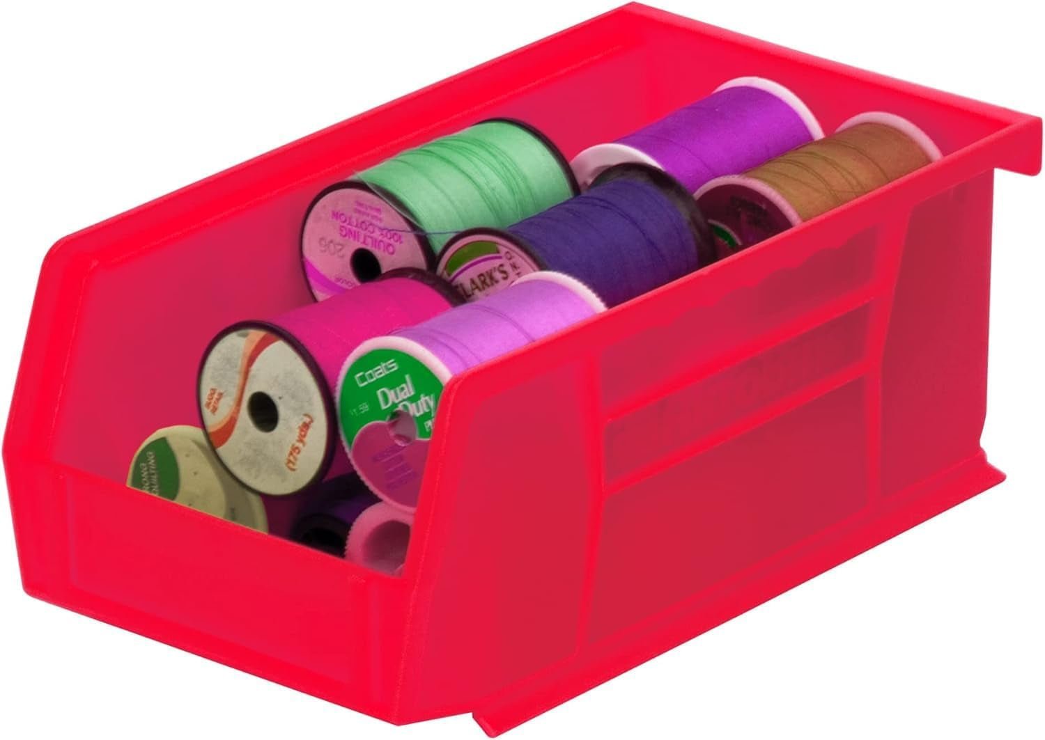 30220 Akrobins Plastic Storage Bins, Space - Saving Stackable Bins for Garage, Pantry, Craft Organization, 7 - " X 4 - " X 3 - ", Red, 24 - Pack - TrendyTechWorldTrendyTechWorld726084527737TrendyTechWorld30220 Akrobins Plastic Storage Bins, Space - Saving Stackable Bins for Garage, Pantry, Craft Organization, 7 - " X 4 - " X 3 - ", Red, 24 - Pack