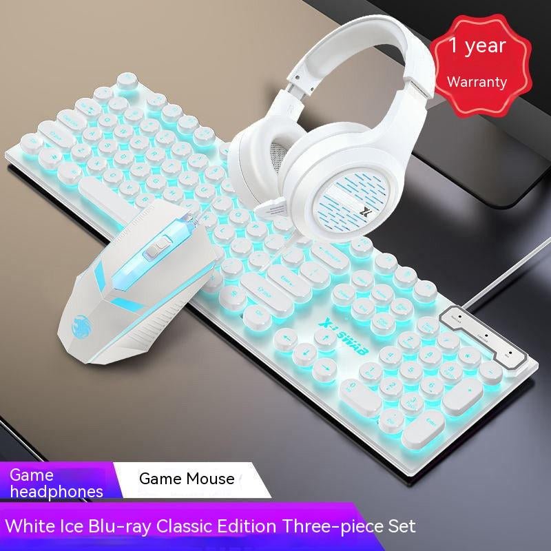 Punk Keyboard and Mouse Set Retro round Parts Wired - TrendyTechWorldTrendyTechWorld7445027339338TrendyTechWorldPunk Keyboard and Mouse Set Retro round Parts Wired