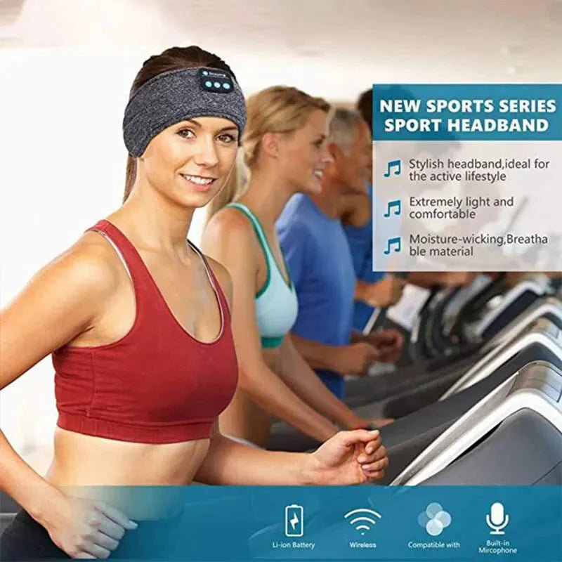 Bluetooth Sleep Headband – Wireless Headphones, Built - In Speakers, Comfortable Fabric, 10 - Hour Battery Life - TrendyTechWorldElectronicsTrendyTechWorldTrendyTechWorldBluetooth Sleep Headband – Wireless Headphones, Built - In Speakers, Comfortable Fabric, 10 - Hour Battery Life