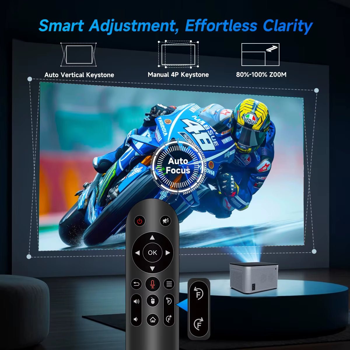Android 11 4K Smart Projector 580ANSI 1920*1080P Full HD Wifi6 BT5.0 Allwinner H713 Voice Control Home Cinema Theater - TrendyTechWorldTrendyTechWorld313110799727TrendyTechWorldAndroid 11 4K Smart Projector 580ANSI 1920*1080P Full HD Wifi6 BT5.0 Allwinner H713 Voice Control Home Cinema Theater