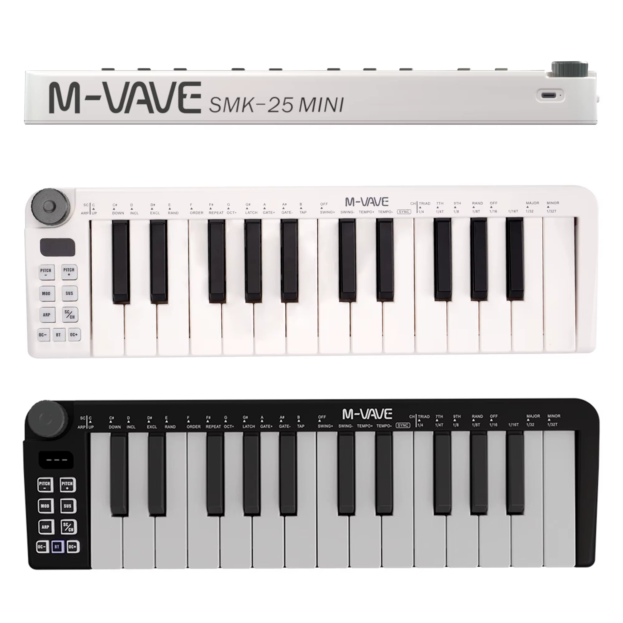 Smk - 25Mini MIDI Keyboard Rechargeable 25 - Key MIDI Control Keyboard Instrument Mini Portable USB Keyboard MIDI Controller - TrendyTechWorldTrendyTechWorld705353420528TrendyTechWorldSmk - 25Mini MIDI Keyboard Rechargeable 25 - Key MIDI Control Keyboard Instrument Mini Portable USB Keyboard MIDI Controller