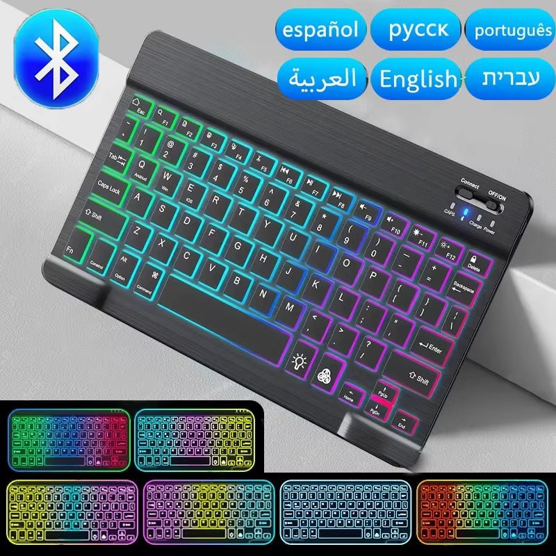 Mini Bluetooth Keyboard Wireless Keyboard 10Inch Backlit Keyboard Backlight Touchpad Keyboard for IOS Android Windows Ipad - TrendyTechWorldTrendyTechWorld7445029343364TrendyTechWorldMini Bluetooth Keyboard Wireless Keyboard 10Inch Backlit Keyboard Backlight Touchpad Keyboard for IOS Android Windows Ipad