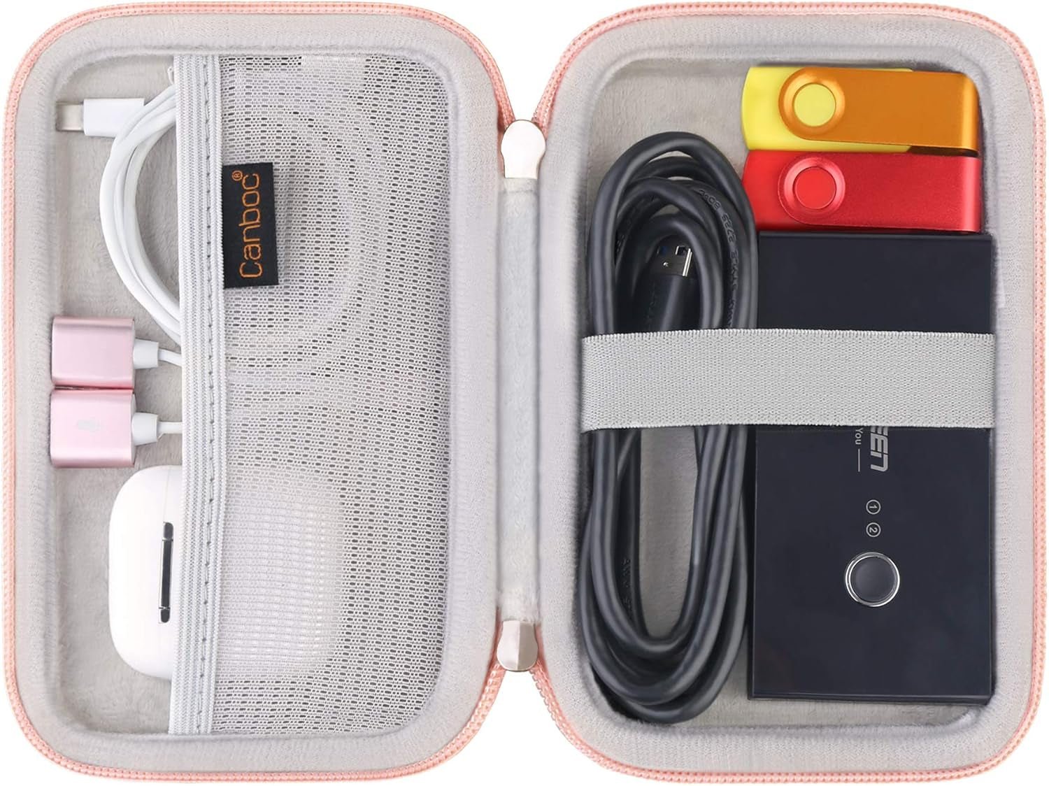 Carrying Case for Macbook Air Pro Charger Magsafe/Magsafe 2 Power Adapter, Iphone 16/16 Pro Magsafe Charger, USB C Hub, Type C Hub, USB Multiport Adapter, Hard EVA Bag, Rose Gold - TrendyTechWorldTrendyTechWorld7445022514556TrendyTechWorldCarrying Case for Macbook Air Pro Charger Magsafe/Magsafe 2 Power Adapter, Iphone 16/16 Pro Magsafe Charger, USB C Hub, Type C Hub, USB Multiport Adapter, Hard EVA Bag, Rose Gold