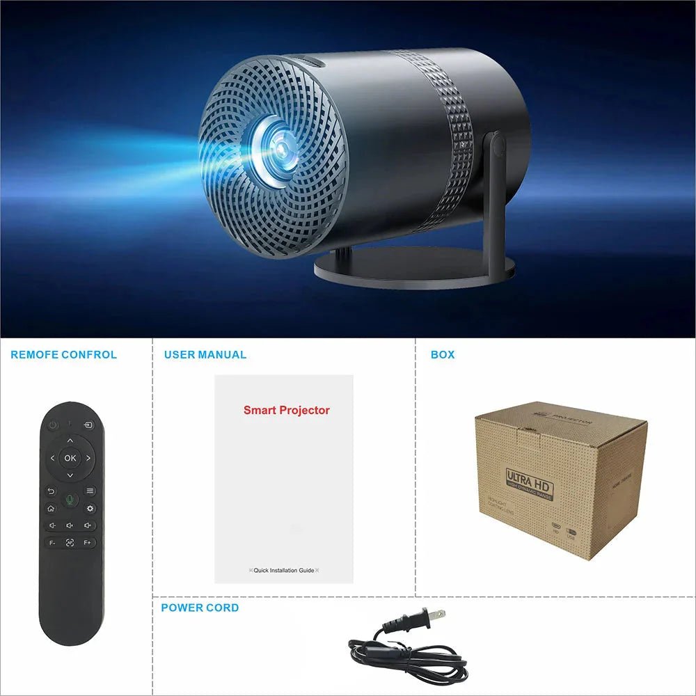 Salange P300 Mini Portable Projector - 4K 8K Video Decoding, 720P HD, Android 11, Wi - Fi, BT 5.1 - TrendyTechWorldTrendyTechWorldTrendyTechWorldSalange P300 Mini Portable Projector - 4K 8K Video Decoding, 720P HD, Android 11, Wi - Fi, BT 5.1