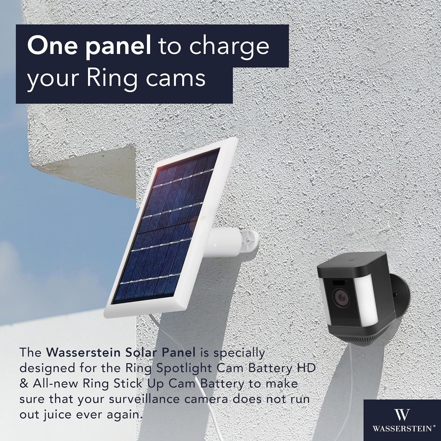 Solar Panel Compatible with Ring Spotlight Cam/Plus/Pro Battery, Stick up Cam/Pro & Outdoor Cam plus Battery - Continuous Power for Ring Surveillance Camera (3 - Pack, White) - TrendyTechWorldTrendyTechWorld744110808049TrendyTechWorldSolar Panel Compatible with Ring Spotlight Cam/Plus/Pro Battery, Stick up Cam/Pro & Outdoor Cam plus Battery - Continuous Power for Ring Surveillance Camera (3 - Pack, White)