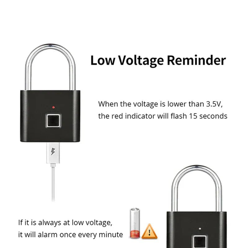 Smart Fingerprint Padlock - TrendyTechWorldTrendyTechWorldTrendyTechWorldSmart Fingerprint Padlock