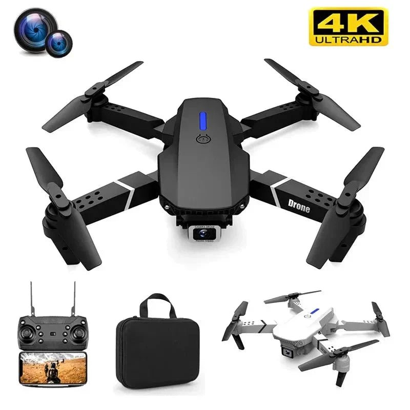 E88 Pro Foldable Quadcopter Drone - WIFI FPV, HD 4K Camera, Altitude Hold - TrendyTechWorldTrendyTechWorldTrendyTechWorldE88 Pro Foldable Quadcopter Drone - WIFI FPV, HD 4K Camera, Altitude Hold