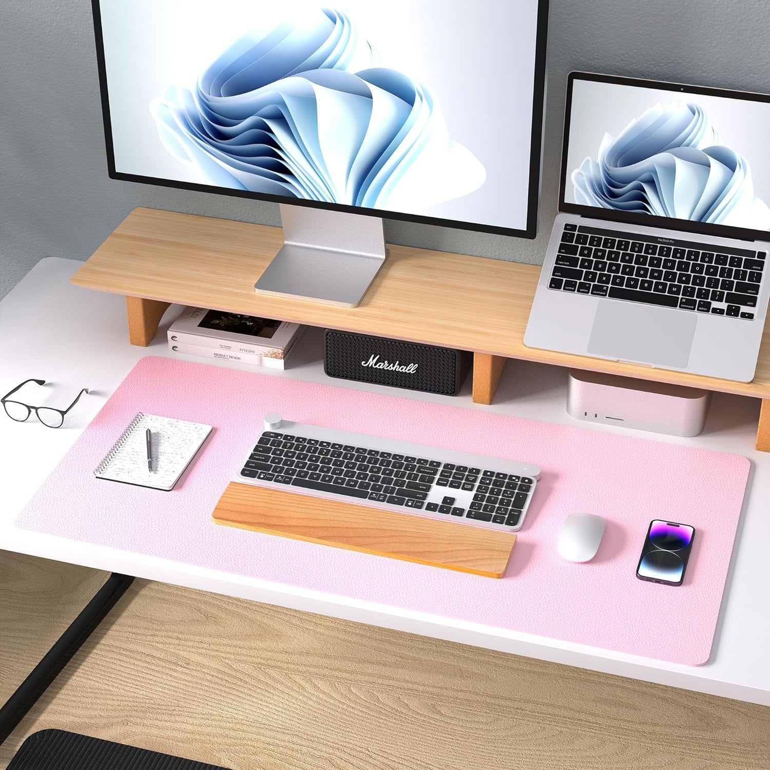 Leather Desk Pad Protector, Mouse Pad, Office Desk Mat, Non - Slip PU Leather Desk Blotter, Laptop Desk Pad, Waterproof Desk Writing Pad for Office and Home (31.5" X 15.7", Fairy Pink) - TrendyTechWorldTrendyTechWorld313111991953TrendyTechWorldLeather Desk Pad Protector, Mouse Pad, Office Desk Mat, Non - Slip PU Leather Desk Blotter, Laptop Desk Pad, Waterproof Desk Writing Pad for Office and Home (31.5" X 15.7", Fairy Pink)