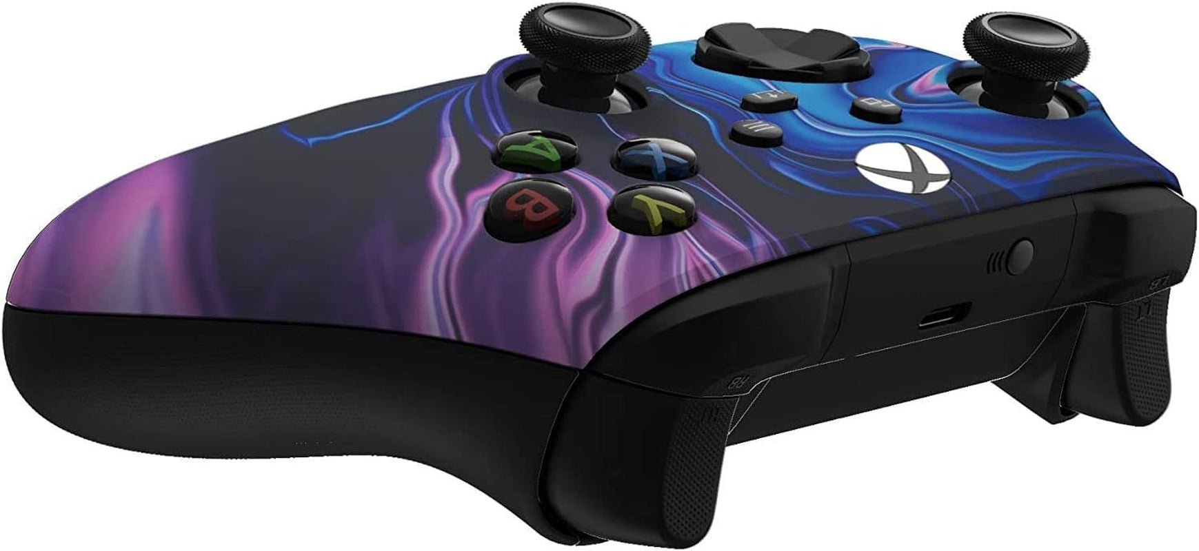 Wireless Controller for Microsoft Xbox Series X/S & Xbox One - Custom Soft Touch Feel - Custom Xbox Series X/S Controller (X/S Blue & Purple Swirl) - TrendyTechWorldTrendyTechWorld313035380352TrendyTechWorldWireless Controller for Microsoft Xbox Series X/S & Xbox One - Custom Soft Touch Feel - Custom Xbox Series X/S Controller (X/S Blue & Purple Swirl)