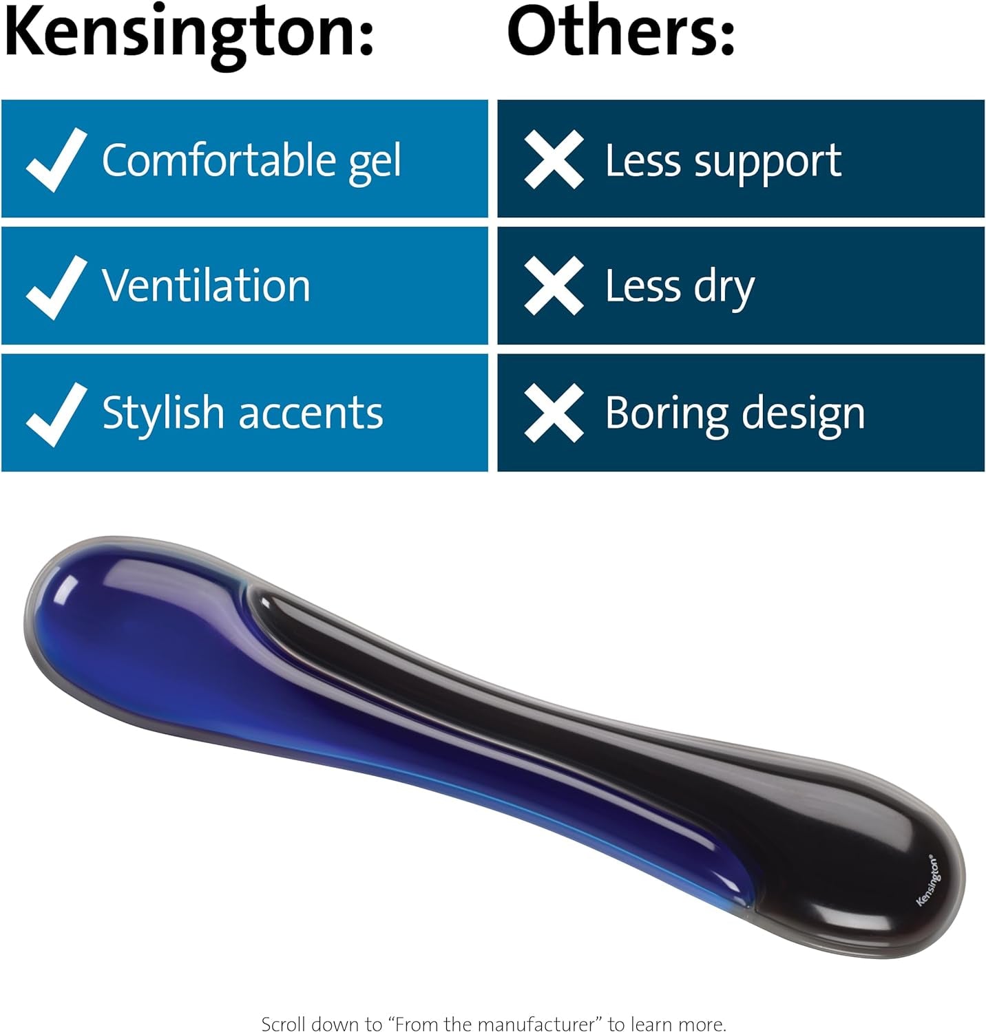 Duo Gel Keyboard Wrist Rest - Blue (K62397AM) - TrendyTechWorldTrendyTechWorld711181142945TrendyTechWorldDuo Gel Keyboard Wrist Rest - Blue (K62397AM)