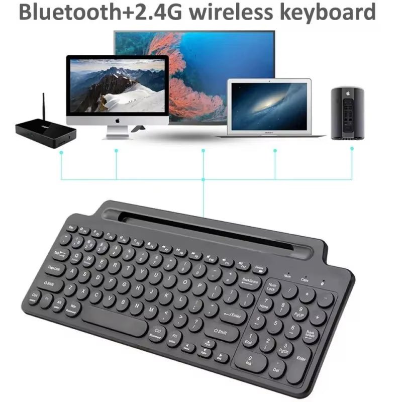 Bluetooth Keyboard 2.4G Wireless Keyboard with Touchpad Card Slot Keyboard for Laptop Tablet Android IOS Ipad Gaming Keyboard - TrendyTechWorldTrendyTechWorld313104431404TrendyTechWorldBluetooth Keyboard 2.4G Wireless Keyboard with Touchpad Card Slot Keyboard for Laptop Tablet Android IOS Ipad Gaming Keyboard