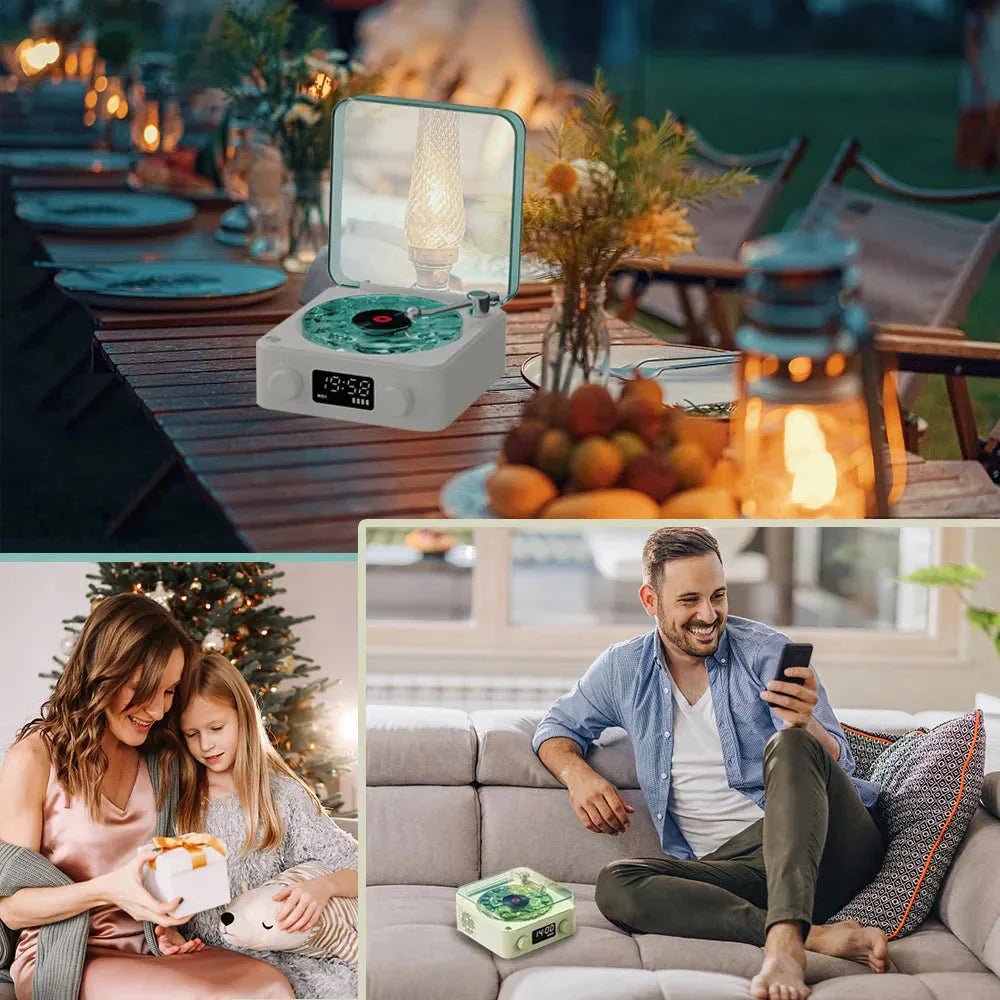 Mini Retro White Noise Bluetooth Speaker - TrendyTechWorldTrendyTechWorldTrendyTechWorldMini Retro White Noise Bluetooth Speaker