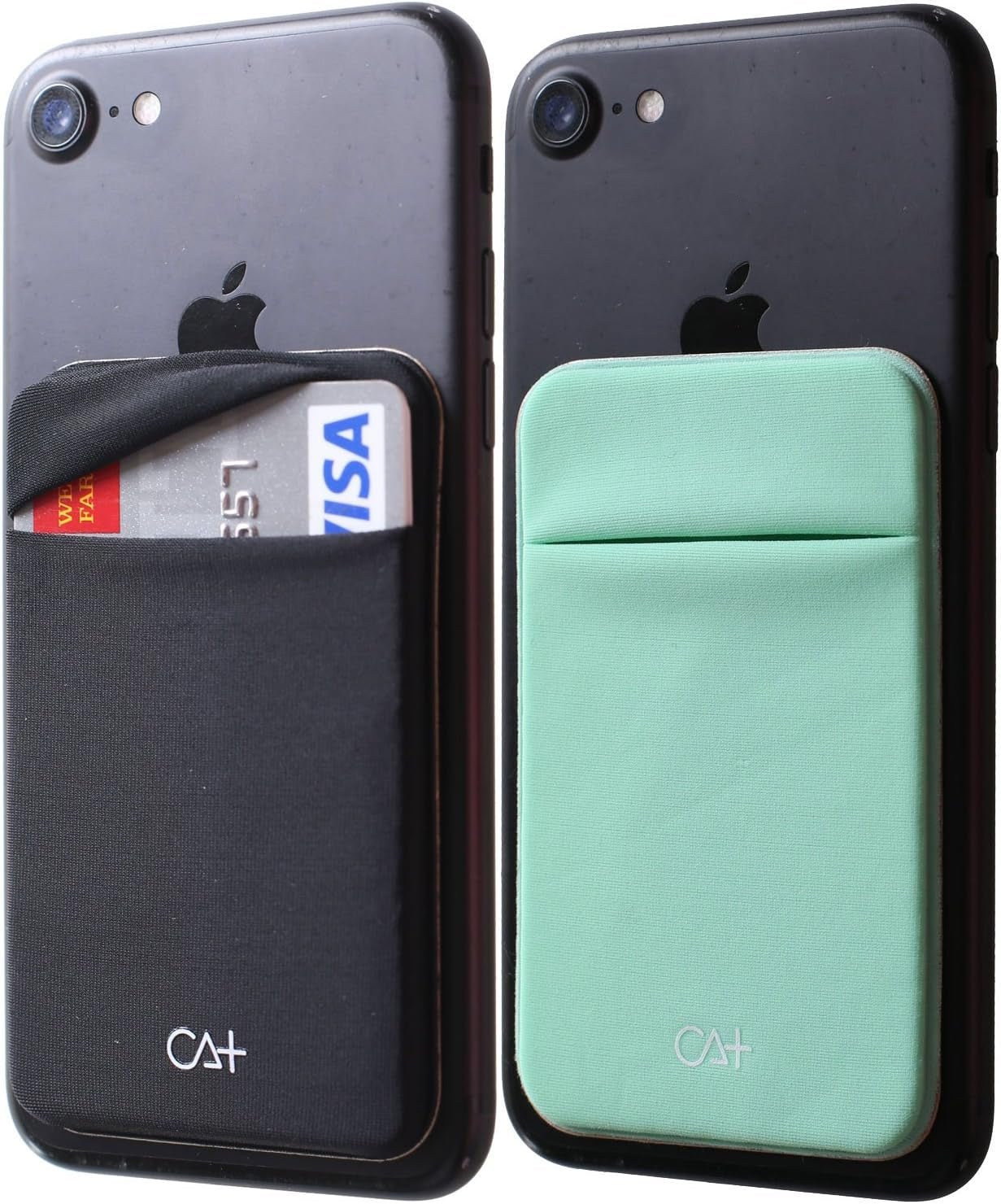 Phone Wallet Card Holder for Phone Case Sleeves Stick on Wallet for Cell Phone Card Holder Durable Adhesive Sticker ID Credit Card Holder for Back of Phone (Black + Mint) - TrendyTechWorldTrendyTechWorld313110310380TrendyTechWorldPhone Wallet Card Holder for Phone Case Sleeves Stick on Wallet for Cell Phone Card Holder Durable Adhesive Sticker ID Credit Card Holder for Back of Phone (Black + Mint)