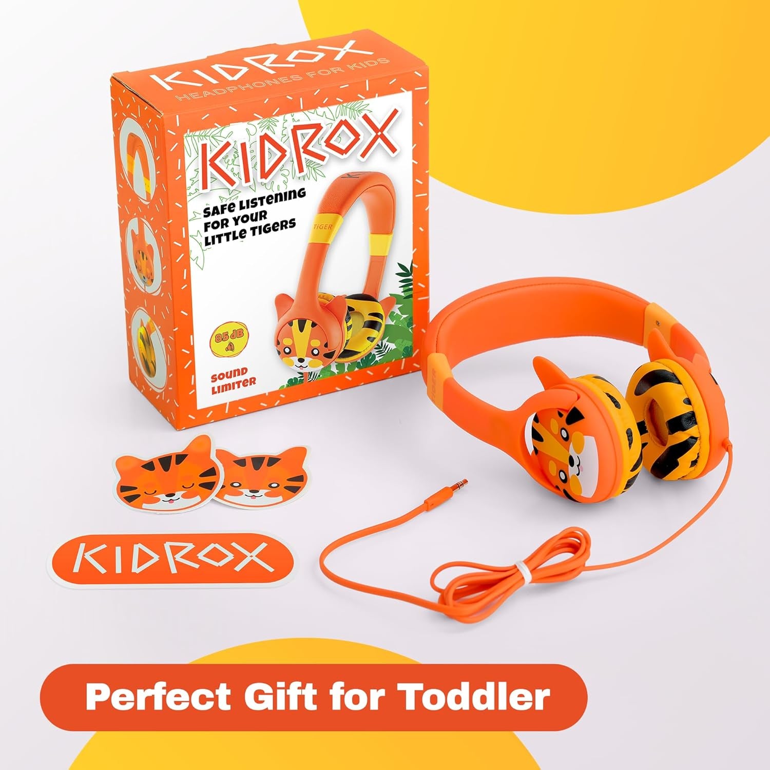 Wired Toddler Headphones for 1 - 7 Years Old — 85Db Volume Limited Baby Headphones for Plane and Car Travel — Children Headset for Airplane, Ipad and Tablet, Kids Headphone with Cord for Children - TrendyTechWorldTrendyTechWorld7445003612622TrendyTechWorldWired Toddler Headphones for 1 - 7 Years Old — 85Db Volume Limited Baby Headphones for Plane and Car Travel — Children Headset for Airplane, Ipad and Tablet, Kids Headphone with Cord for Children