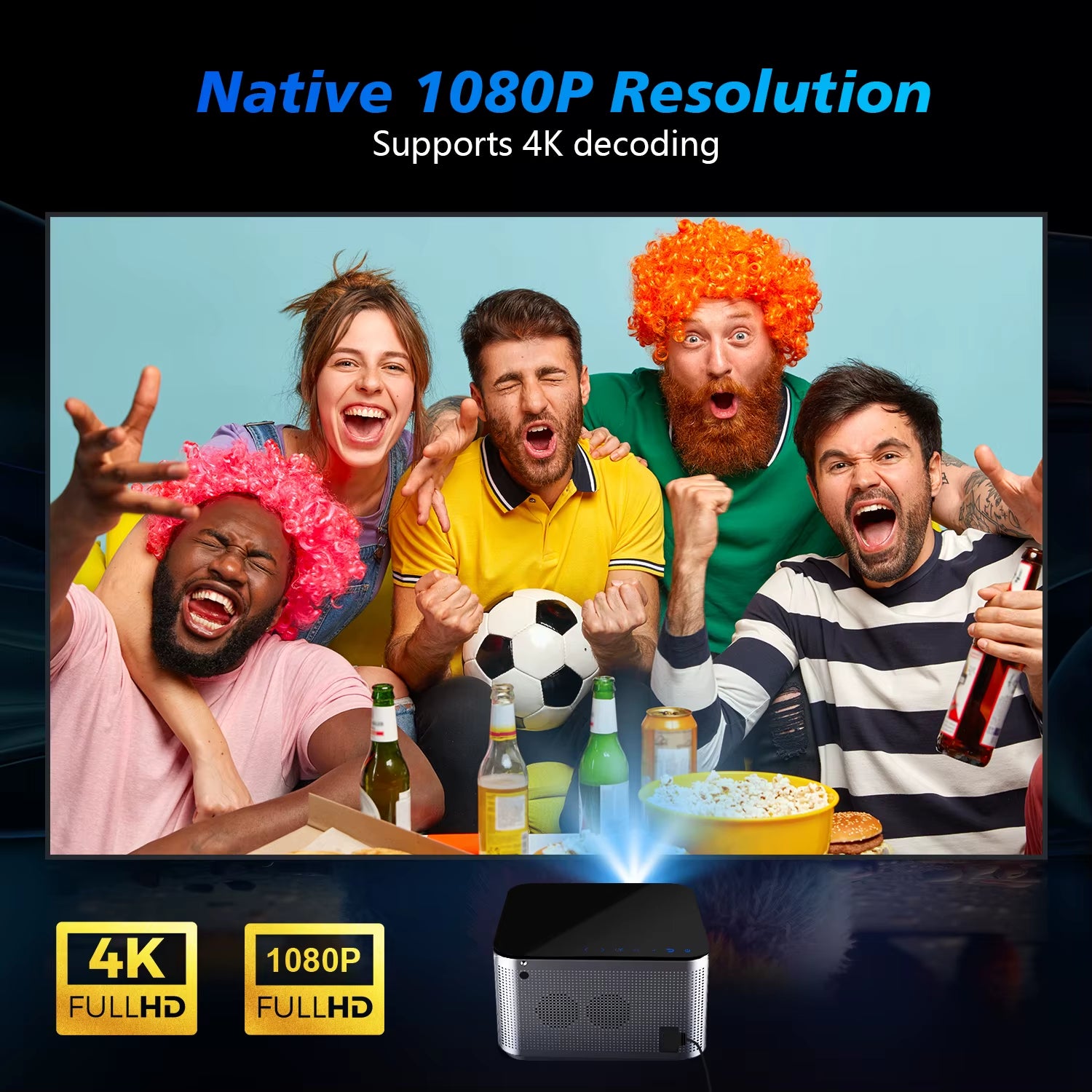 Android 11 4K Smart Projector 580ANSI 1920*1080P Full HD Wifi6 BT5.0 Allwinner H713 Voice Control Home Cinema Theater - TrendyTechWorldTrendyTechWorld313110799727TrendyTechWorldAndroid 11 4K Smart Projector 580ANSI 1920*1080P Full HD Wifi6 BT5.0 Allwinner H713 Voice Control Home Cinema Theater