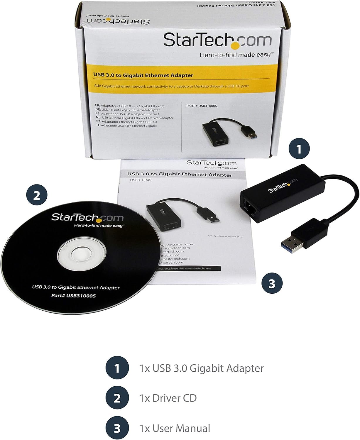 USB 3.0 to Gigabit Ethernet NIC Network Adapter - USB to RJ45 for 10/100/1000 Network - TrendyTechWorldTrendyTechWorld7445055514554TrendyTechWorldUSB 3.0 to Gigabit Ethernet NIC Network Adapter - USB to RJ45 for 10/100/1000 Network