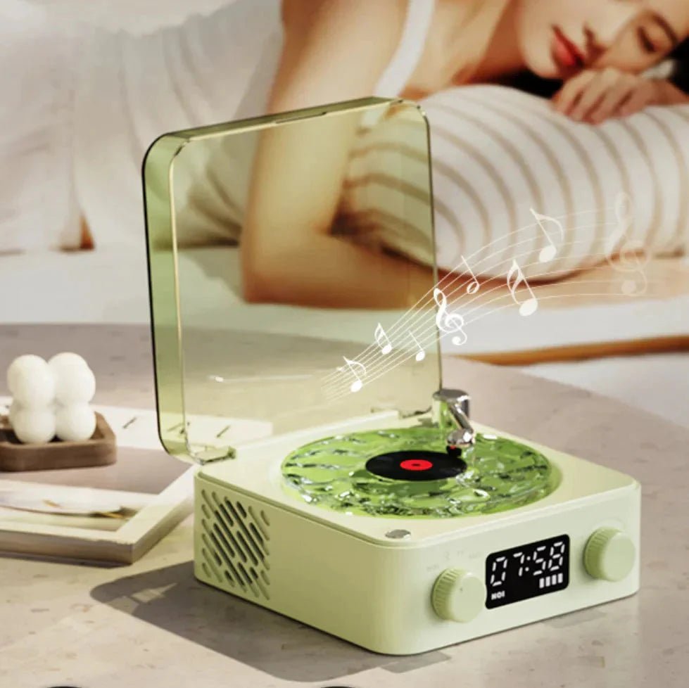Mini Retro White Noise Bluetooth Speaker - TrendyTechWorldTrendyTechWorldTrendyTechWorldMini Retro White Noise Bluetooth Speaker