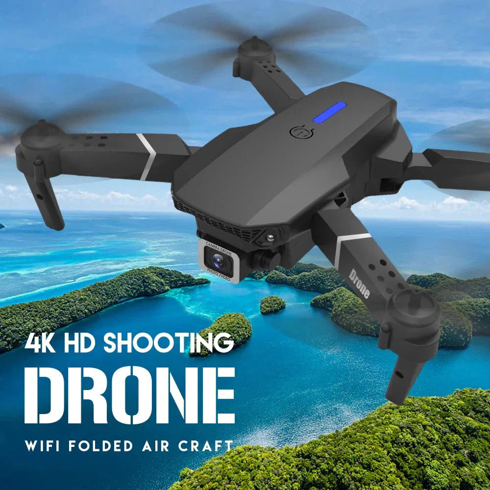 E88 Pro Foldable Quadcopter Drone - WIFI FPV, HD 4K Camera, Altitude Hold - TrendyTechWorldTrendyTechWorldTrendyTechWorldE88 Pro Foldable Quadcopter Drone - WIFI FPV, HD 4K Camera, Altitude Hold