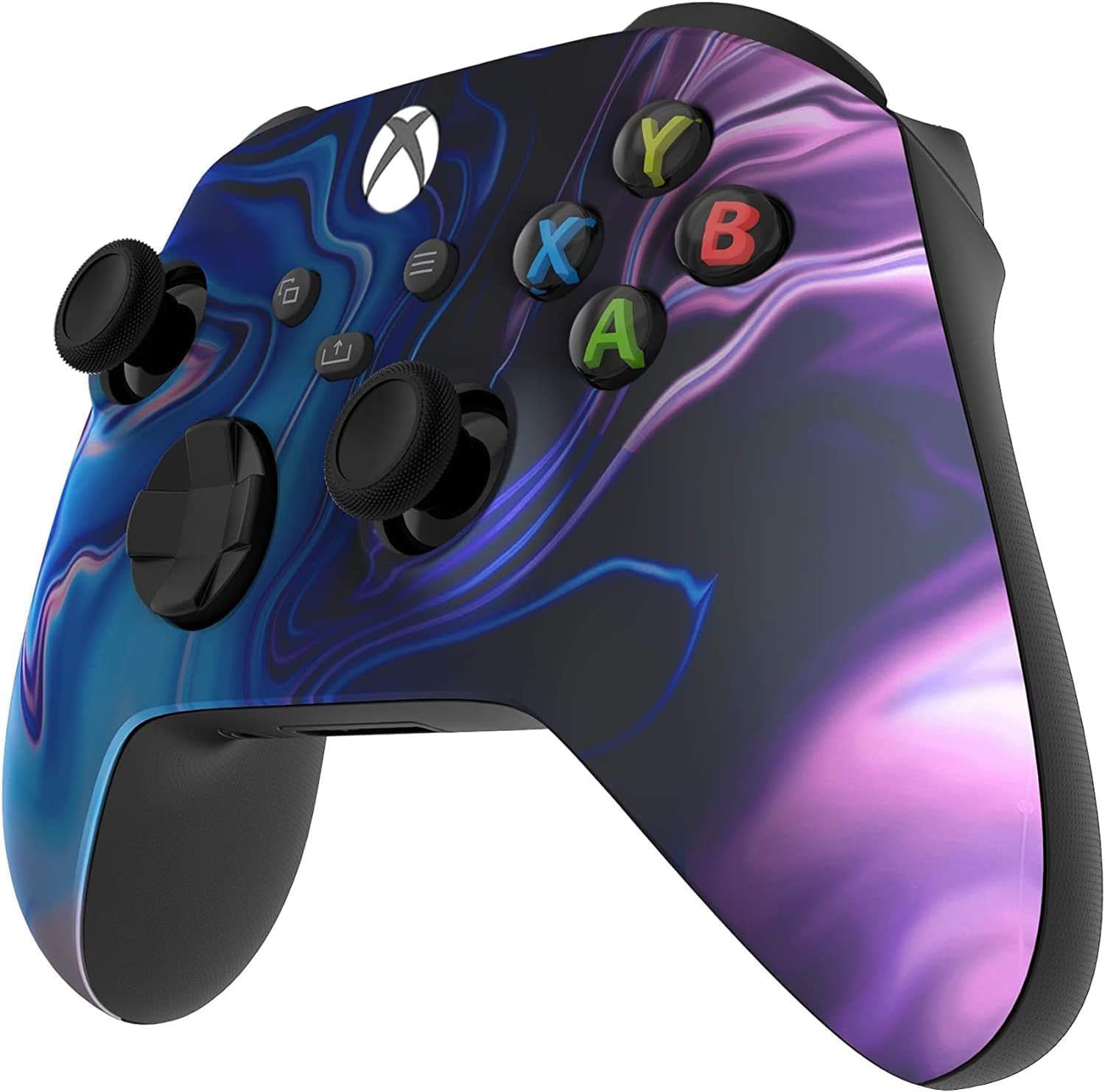 Wireless Controller for Microsoft Xbox Series X/S & Xbox One - Custom Soft Touch Feel - Custom Xbox Series X/S Controller (X/S Blue & Purple Swirl) - TrendyTechWorldTrendyTechWorld313035380352TrendyTechWorldWireless Controller for Microsoft Xbox Series X/S & Xbox One - Custom Soft Touch Feel - Custom Xbox Series X/S Controller (X/S Blue & Purple Swirl)