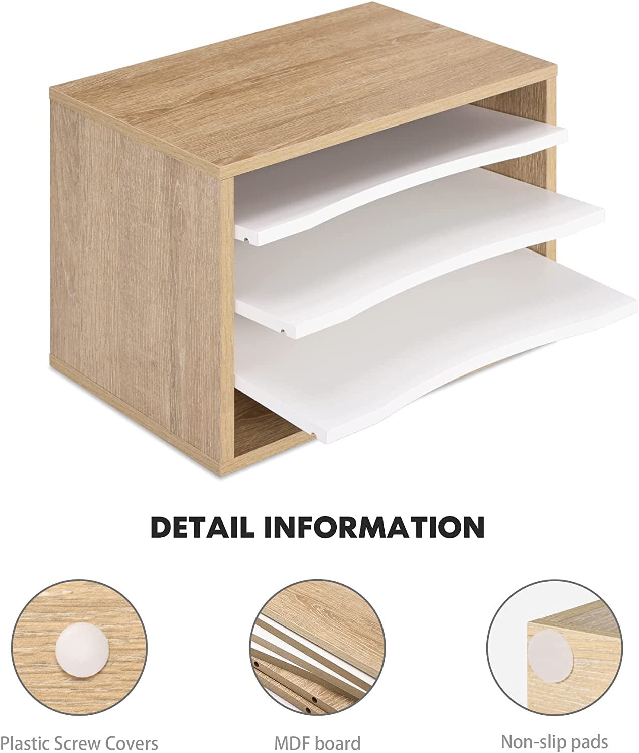 Wood Desk Paper Sorter Organizer with 4 - Tier Storage, Desktop Paper File Holder Letter Tray for Home and Office, Light Wood, DO403506WO - TrendyTechWorldTrendyTechWorld7445024420411TrendyTechWorldWood Desk Paper Sorter Organizer with 4 - Tier Storage, Desktop Paper File Holder Letter Tray for Home and Office, Light Wood, DO403506WO