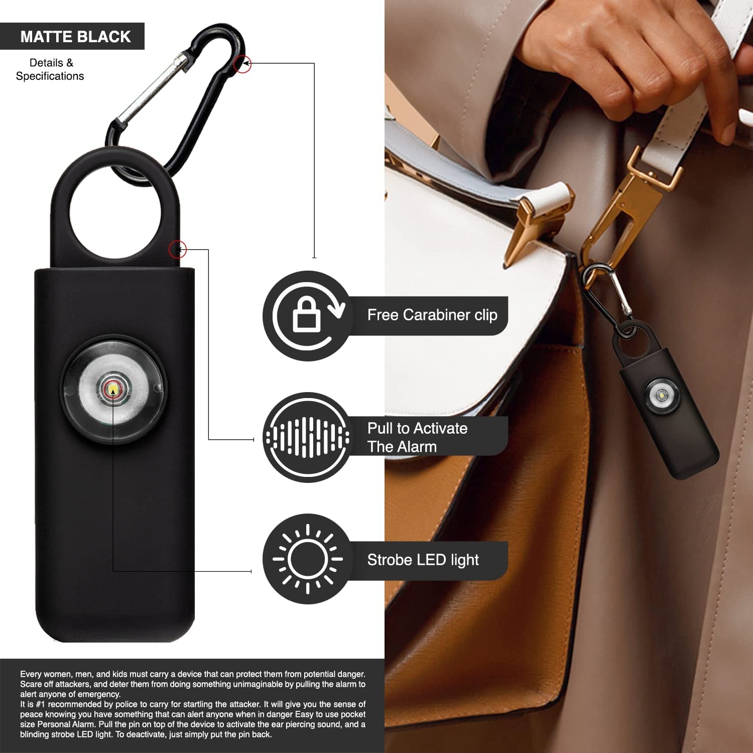 The Original Self Defense Siren Personal Safety Alarm for Women, Men, Kids, Elderly - SOS LED Strobe Light - Air Travel/Tsa Friendly - Emergency Safe Key Chain Device, Pocket Size - 2 Units - TrendyTechWorldTrendyTechWorld744759202123TrendyTechWorldThe Original Self Defense Siren Personal Safety Alarm for Women, Men, Kids, Elderly - SOS LED Strobe Light - Air Travel/Tsa Friendly - Emergency Safe Key Chain Device, Pocket Size - 2 Units
