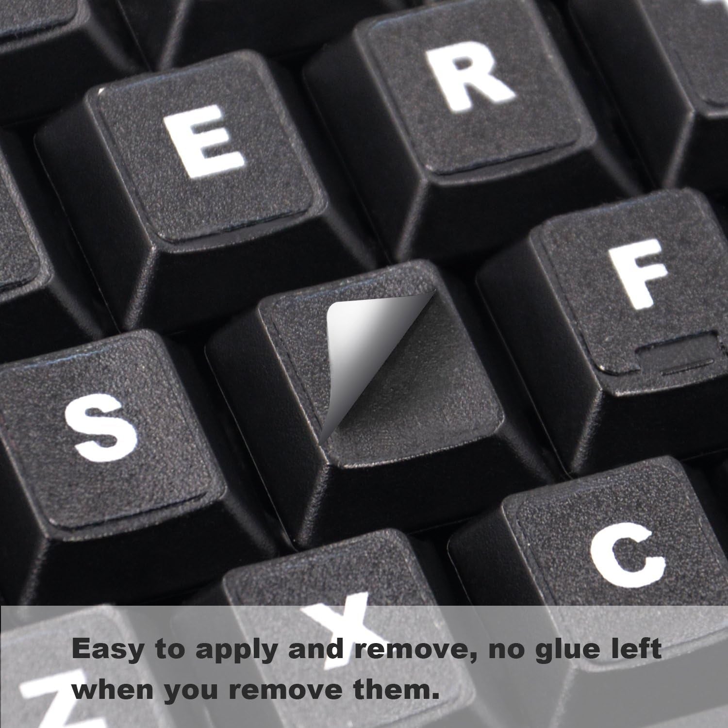 2PCS Universal English Keyboard Stickers, Matte Replacement English Keyboard Stickers with White Font on Black Background for Laptops and Desktops, Keyboard Alphabet Stickers - TrendyTechWorldTrendyTechWorld313044882809TrendyTechWorld2PCS Universal English Keyboard Stickers, Matte Replacement English Keyboard Stickers with White Font on Black Background for Laptops and Desktops, Keyboard Alphabet Stickers