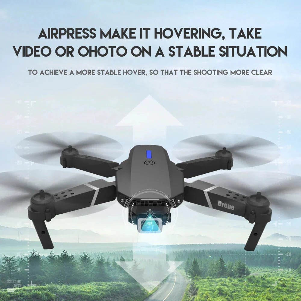 E88 Pro Foldable Quadcopter Drone - WIFI FPV, HD 4K Camera, Altitude Hold - TrendyTechWorldTrendyTechWorldTrendyTechWorldE88 Pro Foldable Quadcopter Drone - WIFI FPV, HD 4K Camera, Altitude Hold