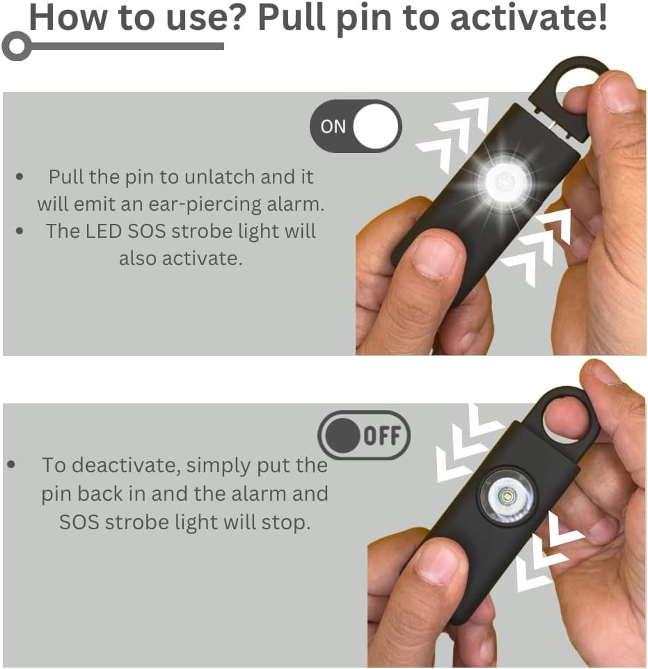 The Original Self Defense Siren Personal Safety Alarm for Women, Men, Kids, Elderly - SOS LED Strobe Light - Air Travel/Tsa Friendly - Emergency Safe Key Chain Device, Pocket Size - 2 Units - TrendyTechWorldTrendyTechWorld744759202123TrendyTechWorldThe Original Self Defense Siren Personal Safety Alarm for Women, Men, Kids, Elderly - SOS LED Strobe Light - Air Travel/Tsa Friendly - Emergency Safe Key Chain Device, Pocket Size - 2 Units