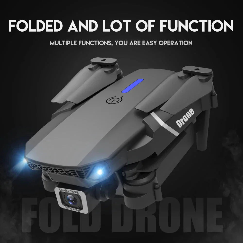 E88 Pro Foldable Quadcopter Drone - WIFI FPV, HD 4K Camera, Altitude Hold - TrendyTechWorldTrendyTechWorldTrendyTechWorldE88 Pro Foldable Quadcopter Drone - WIFI FPV, HD 4K Camera, Altitude Hold