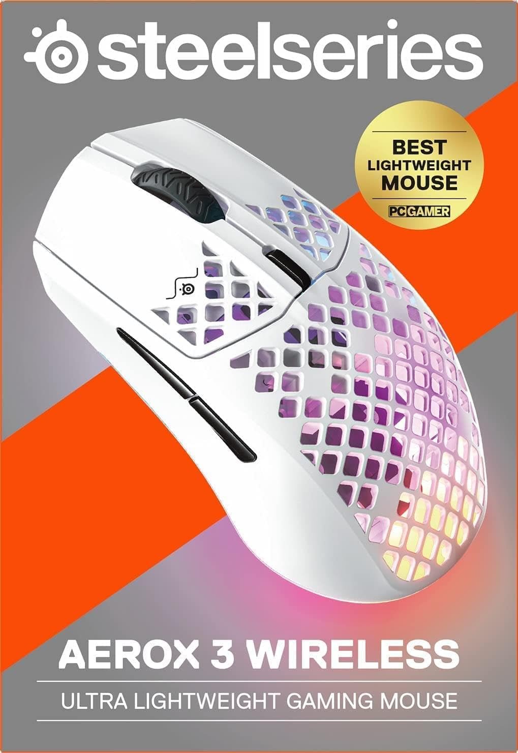 Aerox 3 Wireless - Holey RGB Gaming Mouse - Ultra - Lightweight Water Resistant Design - 18K DPI Truemove Air Optical Sensor - Snow - TrendyTechWorldTrendyTechWorld313056139137TrendyTechWorldAerox 3 Wireless - Holey RGB Gaming Mouse - Ultra - Lightweight Water Resistant Design - 18K DPI Truemove Air Optical Sensor - Snow