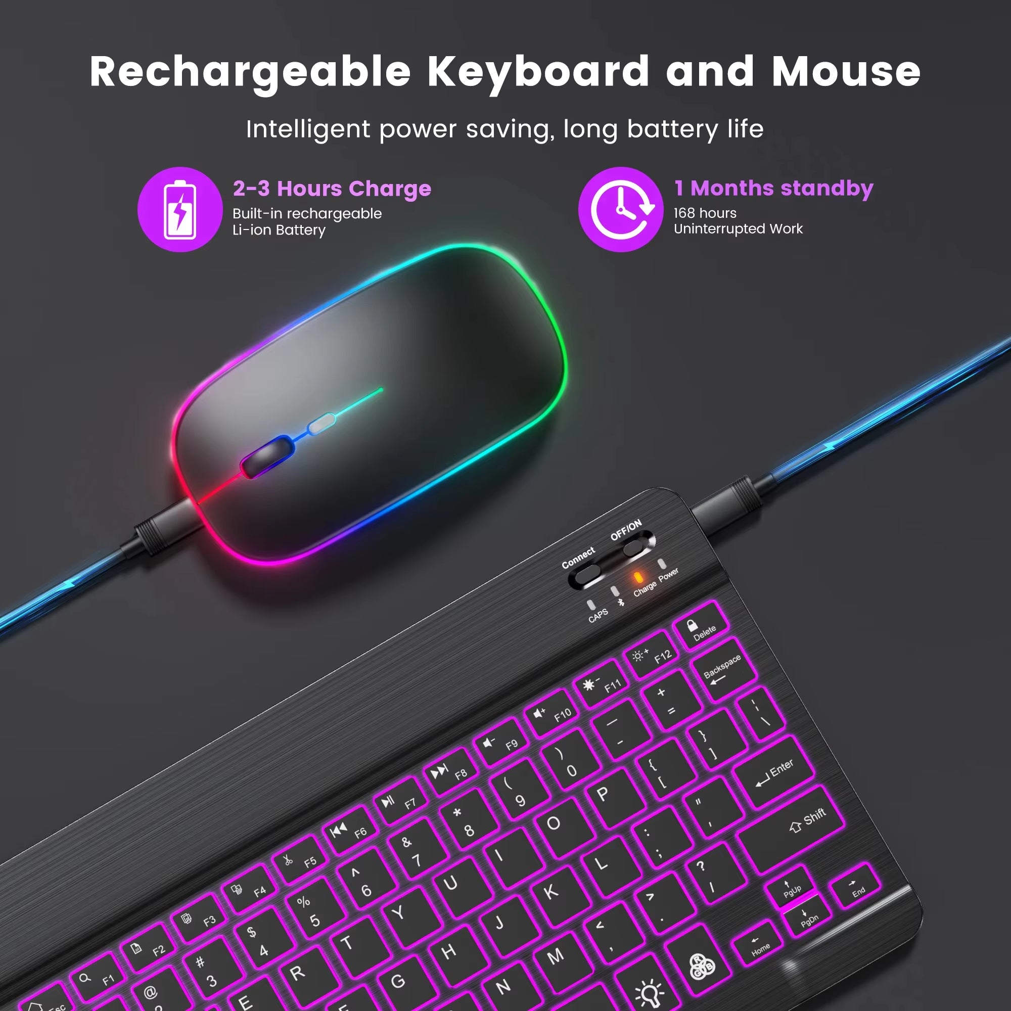 Mini Bluetooth Keyboard Wireless Keyboard 10Inch Backlit Keyboard Backlight Touchpad Keyboard for IOS Android Windows Ipad - TrendyTechWorldTrendyTechWorld7445029343364TrendyTechWorldMini Bluetooth Keyboard Wireless Keyboard 10Inch Backlit Keyboard Backlight Touchpad Keyboard for IOS Android Windows Ipad