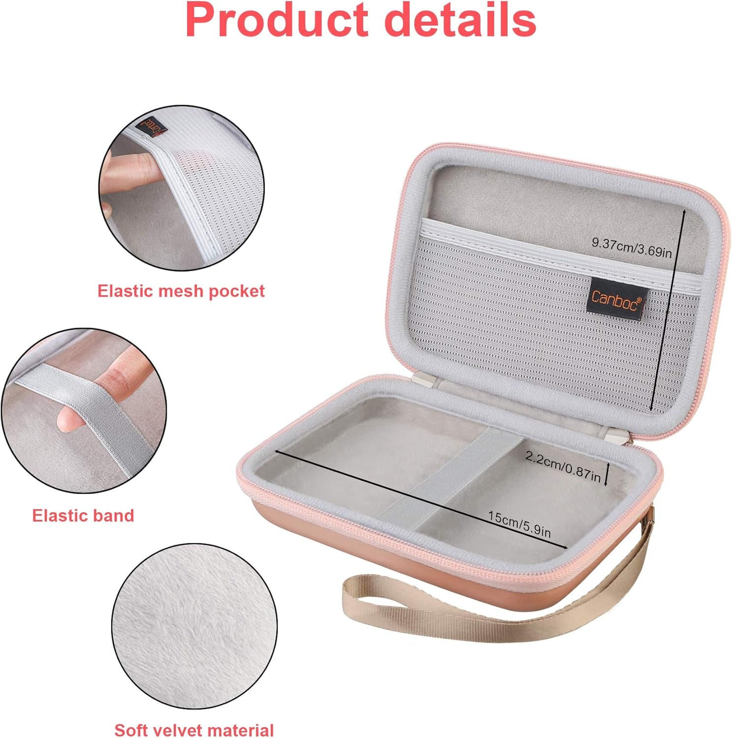 Carrying Case for Macbook Air Pro Charger Magsafe/Magsafe 2 Power Adapter, Iphone 16/16 Pro Magsafe Charger, USB C Hub, Type C Hub, USB Multiport Adapter, Hard EVA Bag, Rose Gold - TrendyTechWorldTrendyTechWorld7445022514556TrendyTechWorldCarrying Case for Macbook Air Pro Charger Magsafe/Magsafe 2 Power Adapter, Iphone 16/16 Pro Magsafe Charger, USB C Hub, Type C Hub, USB Multiport Adapter, Hard EVA Bag, Rose Gold