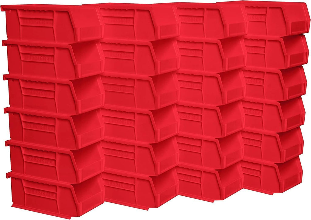 30220 Akrobins Plastic Storage Bins, Space - Saving Stackable Bins for Garage, Pantry, Craft Organization, 7 - " X 4 - " X 3 - ", Red, 24 - Pack - TrendyTechWorldTrendyTechWorld726084527737TrendyTechWorld30220 Akrobins Plastic Storage Bins, Space - Saving Stackable Bins for Garage, Pantry, Craft Organization, 7 - " X 4 - " X 3 - ", Red, 24 - Pack
