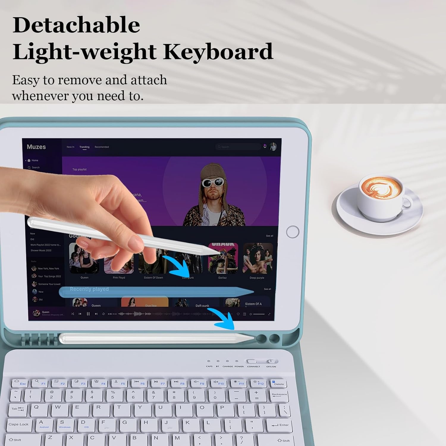 for Ipad Keyboard Case for 10.2" 9Th/8Th/7Th Generation 2021/2020/2019, Detachable Wireless BT Keyboard with Magnetic Protective Cover with Pencil Holder for Ipad Pro 10.5" 2019 - TrendyTechWorldTrendyTechWorld7445011648699TrendyTechWorldfor Ipad Keyboard Case for 10.2" 9Th/8Th/7Th Generation 2021/2020/2019, Detachable Wireless BT Keyboard with Magnetic Protective Cover with Pencil Holder for Ipad Pro 10.5" 2019