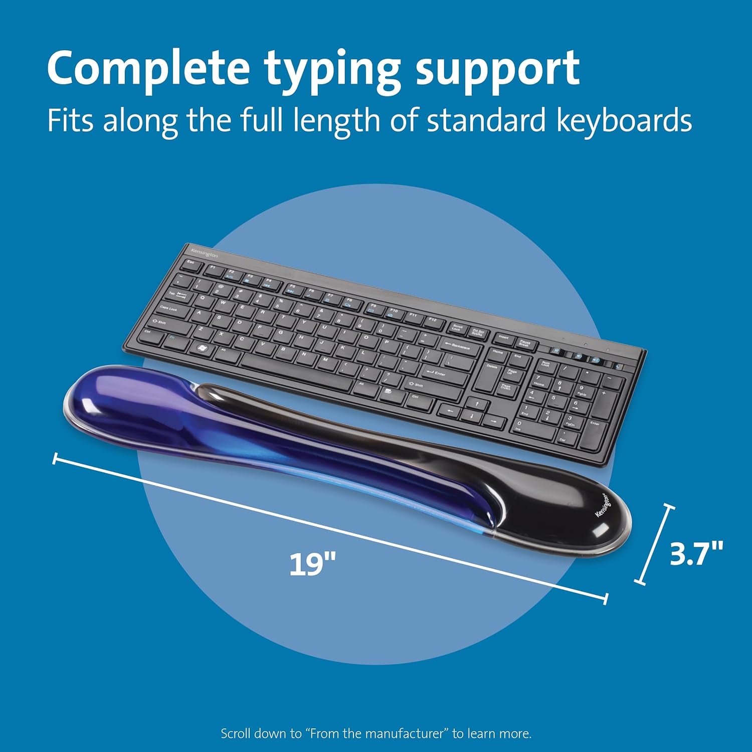 Duo Gel Keyboard Wrist Rest - Blue (K62397AM) - TrendyTechWorldTrendyTechWorld711181142945TrendyTechWorldDuo Gel Keyboard Wrist Rest - Blue (K62397AM)