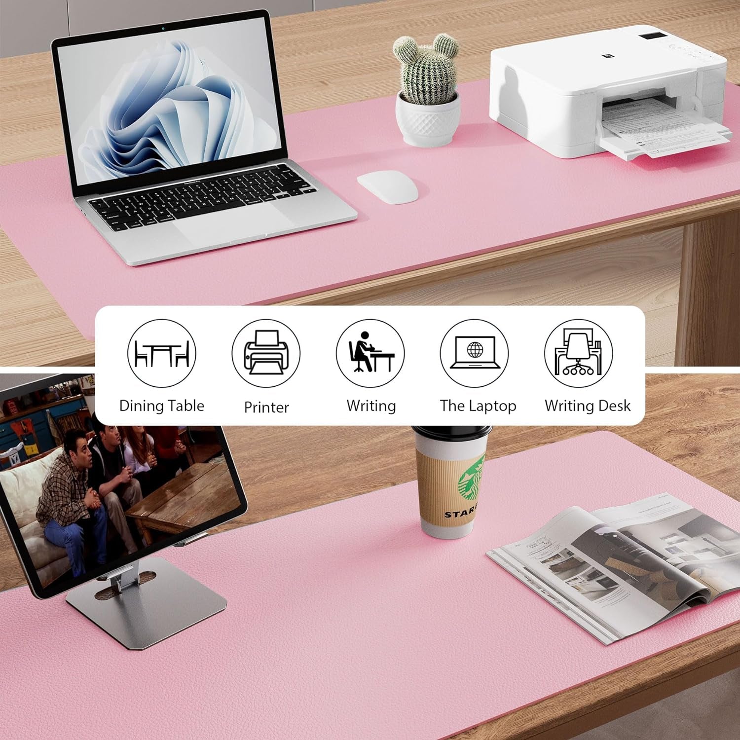 Leather Desk Pad Protector, Mouse Pad, Office Desk Mat, Non - Slip PU Leather Desk Blotter, Laptop Desk Pad, Waterproof Desk Writing Pad for Office and Home (31.5" X 15.7", Fairy Pink) - TrendyTechWorldTrendyTechWorld313111991953TrendyTechWorldLeather Desk Pad Protector, Mouse Pad, Office Desk Mat, Non - Slip PU Leather Desk Blotter, Laptop Desk Pad, Waterproof Desk Writing Pad for Office and Home (31.5" X 15.7", Fairy Pink)