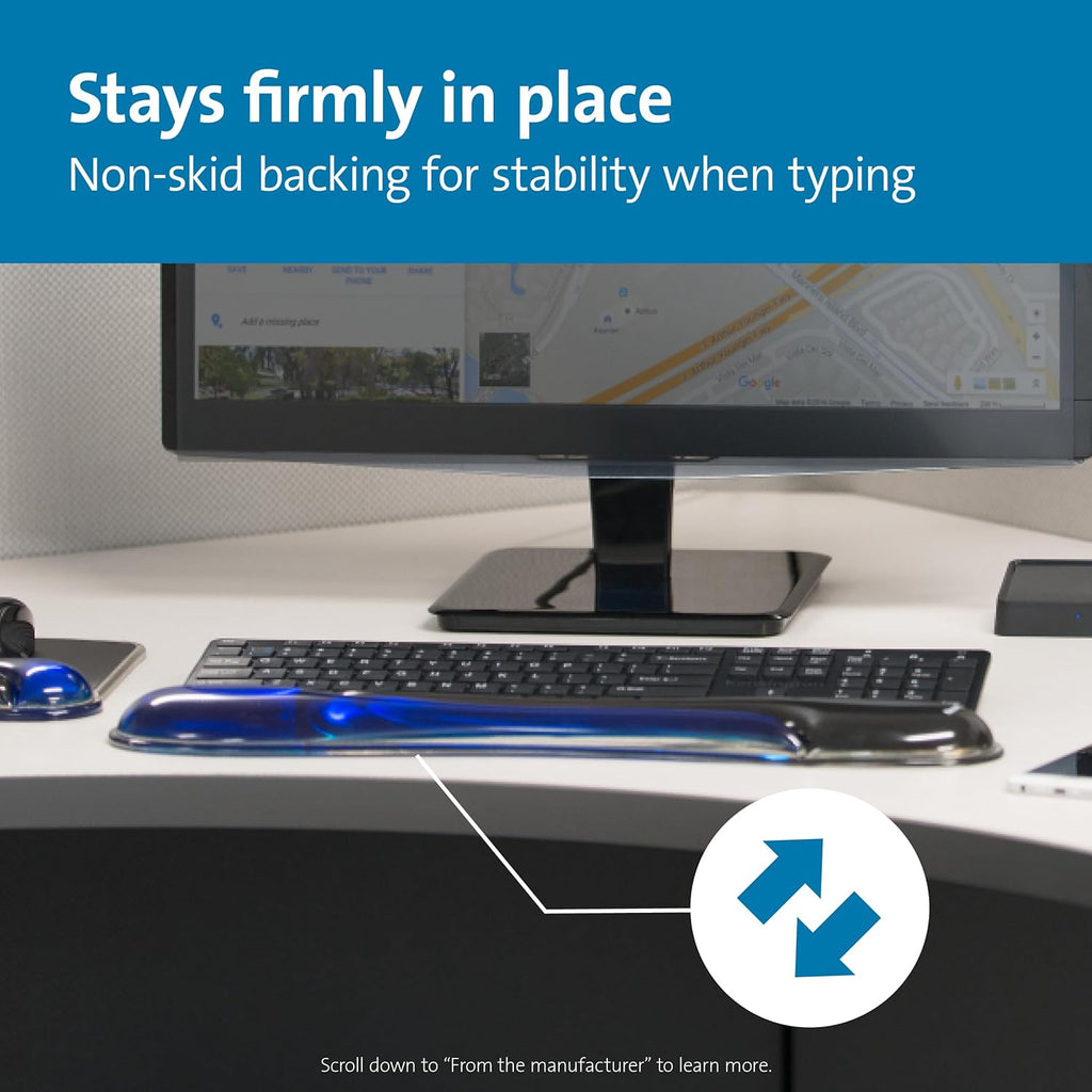 Duo Gel Keyboard Wrist Rest - Blue (K62397AM) - TrendyTechWorldTrendyTechWorld711181142945TrendyTechWorldDuo Gel Keyboard Wrist Rest - Blue (K62397AM)
