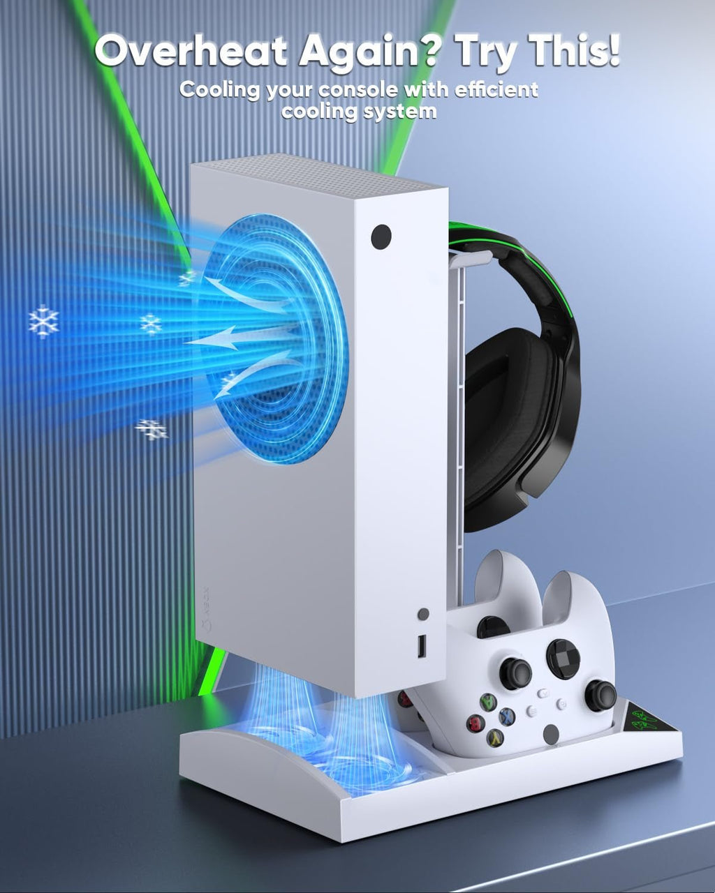 Charger Stand Cooling Fan for Xbox Series S Console/Controller,Dual Cooler System Charging Dock Accessories with 2*Rechargeable Battery,Earphone Mounts, Brackets&Stands for Xbox Series S Protectors - TrendyTechWorldTrendyTechWorld313055290204TrendyTechWorldCharger Stand Cooling Fan for Xbox Series S Console/Controller,Dual Cooler System Charging Dock Accessories with 2*Rechargeable Battery,Earphone Mounts, Brackets&Stands for Xbox Series S Protectors