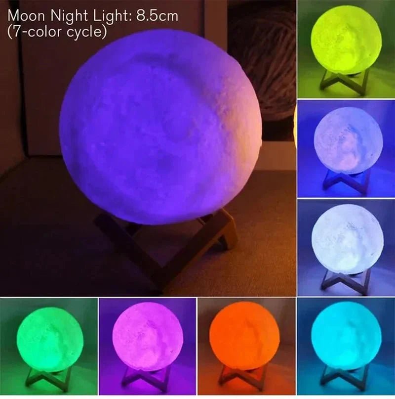 D5 Starry Moon Lamp 8Cm - LED Night Light with Stand, Perfect for Bedroom Decor and Gifts - TrendyTechWorldTrendyTechWorldTrendyTechWorldD5 Starry Moon Lamp 8Cm - LED Night Light with Stand, Perfect for Bedroom Decor and Gifts