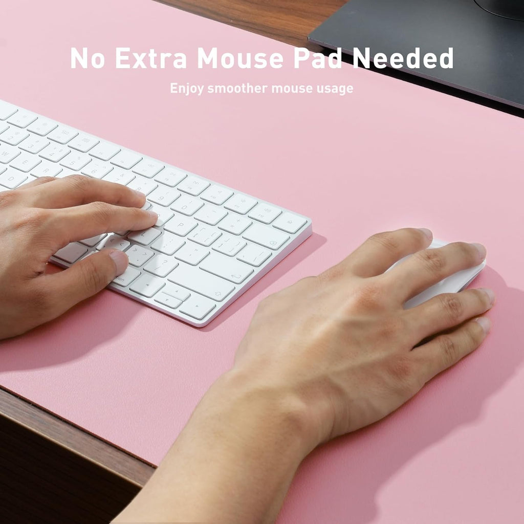 Leather Desk Pad Protector, Mouse Pad, Office Desk Mat, Non - Slip PU Leather Desk Blotter, Laptop Desk Pad, Waterproof Desk Writing Pad for Office and Home (31.5" X 15.7", Fairy Pink) - TrendyTechWorldTrendyTechWorld313111991953TrendyTechWorldLeather Desk Pad Protector, Mouse Pad, Office Desk Mat, Non - Slip PU Leather Desk Blotter, Laptop Desk Pad, Waterproof Desk Writing Pad for Office and Home (31.5" X 15.7", Fairy Pink)