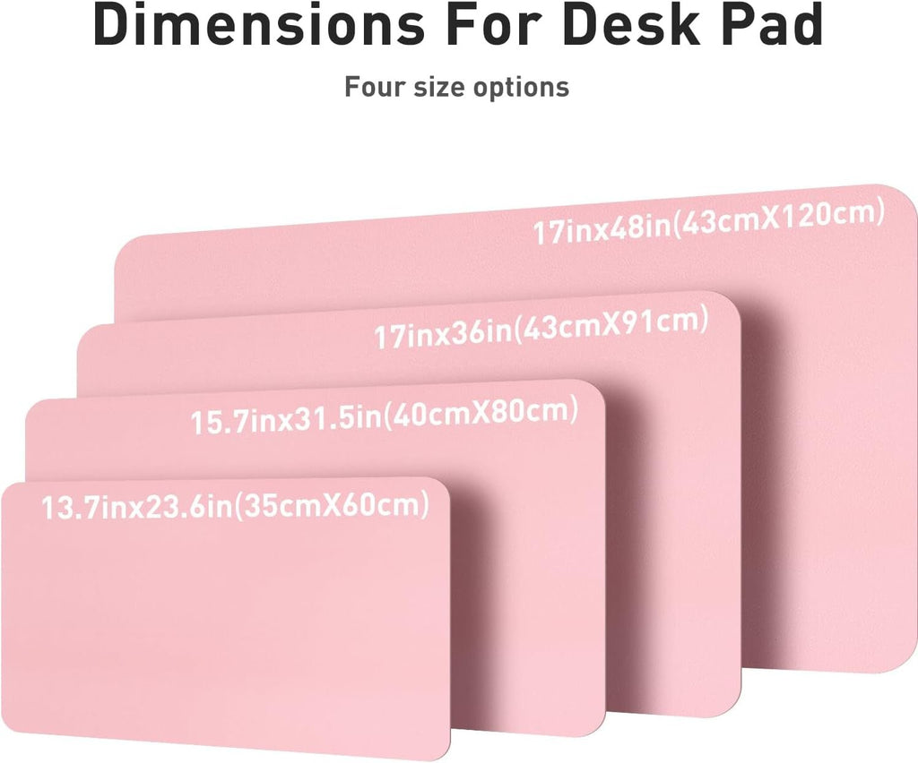 Leather Desk Pad Protector, Mouse Pad, Office Desk Mat, Non - Slip PU Leather Desk Blotter, Laptop Desk Pad, Waterproof Desk Writing Pad for Office and Home (31.5" X 15.7", Fairy Pink) - TrendyTechWorldTrendyTechWorld313111991953TrendyTechWorldLeather Desk Pad Protector, Mouse Pad, Office Desk Mat, Non - Slip PU Leather Desk Blotter, Laptop Desk Pad, Waterproof Desk Writing Pad for Office and Home (31.5" X 15.7", Fairy Pink)